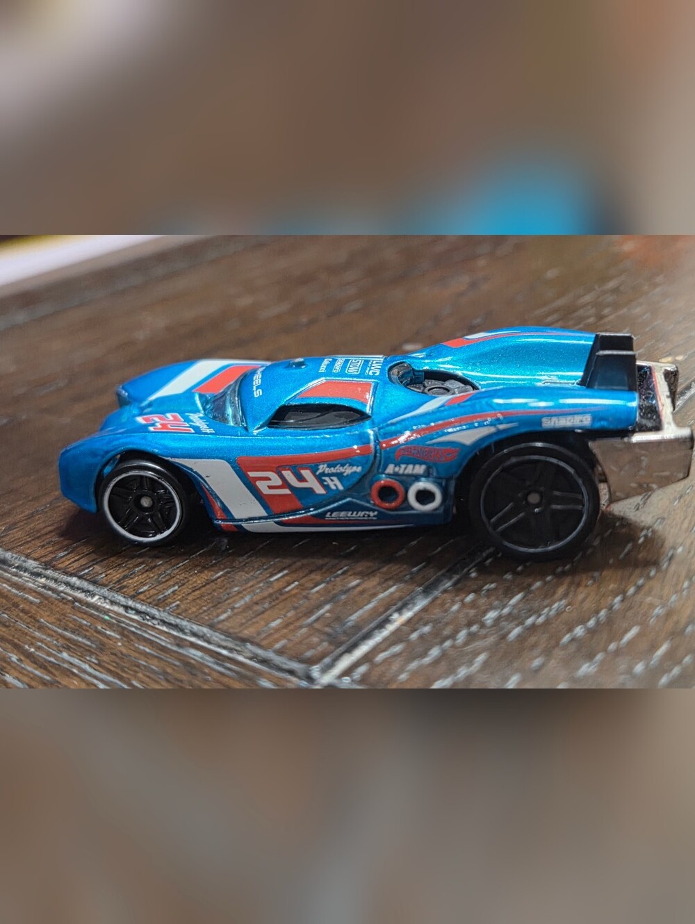 2007 Mattel Hotwheels 1186 Prototype H 24 1/64 Diecast Car Toy metallic blue - Picture 1 of 16